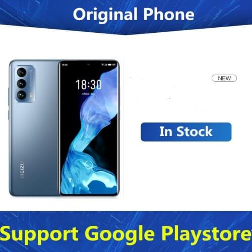 In Stock Meizu 18 5G Smart Phone 30W Fast Charger Snapdragon 888 Android 10.0 GPS Screen Fingerprint 64.0MP 6.2" 120HZ AMOLED