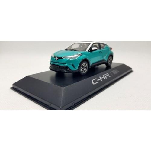 1:43 Diecast Model for Toyota C-HR 2017 Green SUV Alloy Toy Car Miniature Collection Gifts CHR C HR