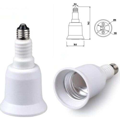 10PCS E11 TO E26 adapter Conversion socket High quality material fireproof material e11-E26 socket adapter Lamp holder FREE ship
