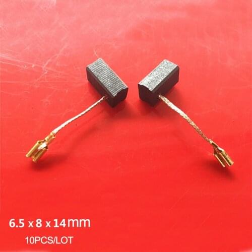 10PCS/LOT, 6.5x8x14mm Carbon Brushes For Bosch GWS7-100 7-125 720 Angle grinder ,Free shipping
