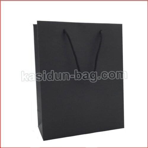 100PCS/lot) 10 SIZE available wholesale high quality 250gsm cardboard eco paper bag black