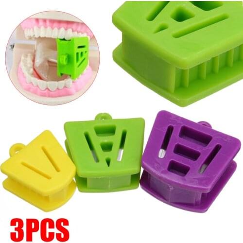3pcs 3 Color Dental Silicone Mouth Prop Bite Rubber Mouth Opener Retractor Prop Supporting Device Teeth Whitening Care Tool