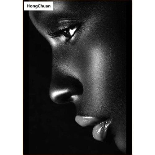 African Beauty 5D DIY Full Square/Round Diamond Painting Diamond Embroidery Diamond Inlaid Cross Stitch Home Decoration Gift