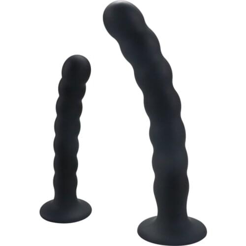 Anal Plug Prostate Massager Sex Products Vaginal Stimulator With Strong Sucker Silicone Bead Dildo Sex Toys for Man and Woman