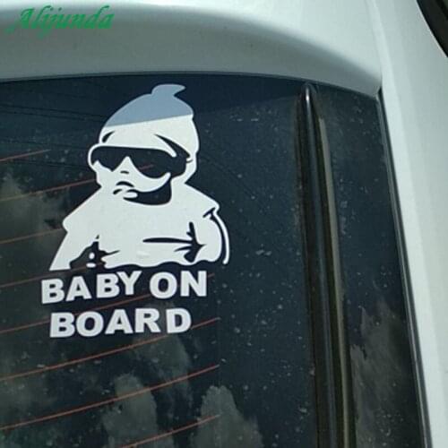 14 * 9 CM baby on board creative fashion car Sticker tail warning sign decal for Volvo S40 S60 S80 XC60 XC90 V40 V60 C30 XC70 V7