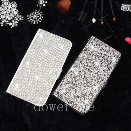 Fashion Full Bling Colourful Diamond Wallet Flip Leather Case Cover For Samsung Galaxy Note 20 10 9 8 S21 S20 Ultra S10/9/8 Plus