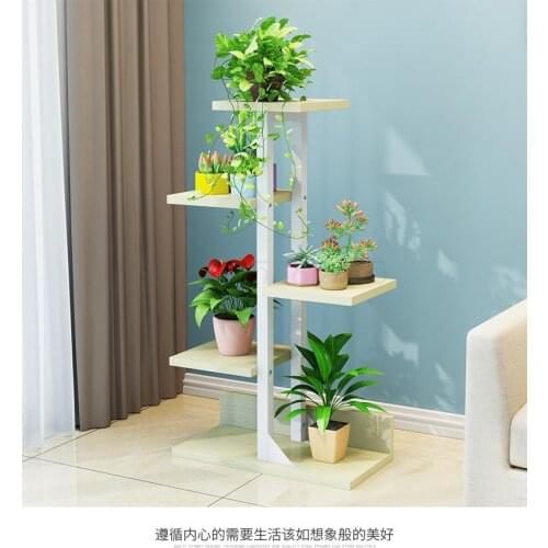 Flower Frame Wrought Iron Multi-layer Interior Decoration Floor Space Fleshy Flower Pot Rack Flower Shelf Living Room Green Bar