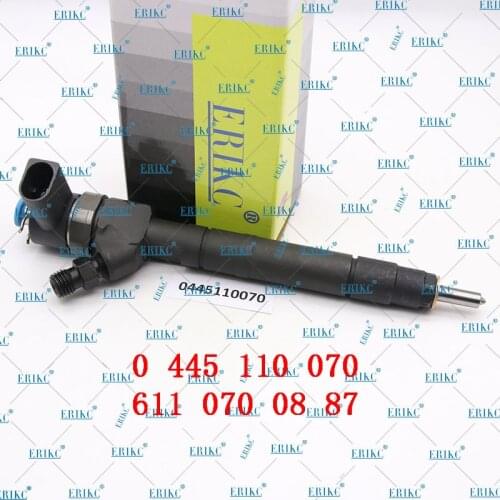 ERIKC 0 445 110 070 Common Rail Injector 0445 110 070 MB: 611 070 08 87 for Bosch Mercedes Sprinter Auto Part Accessories