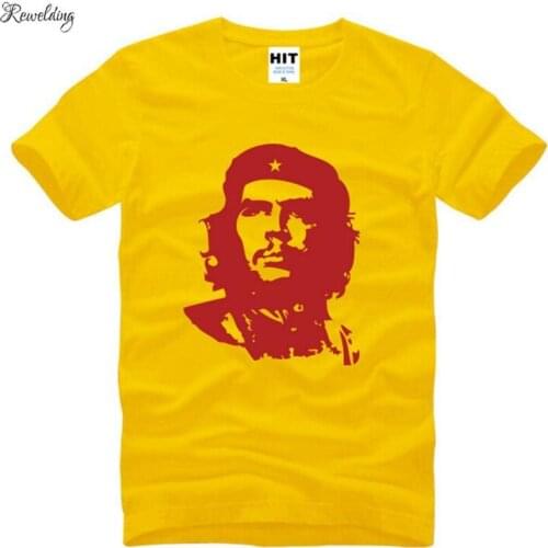 Ernesto Guevara Shadow Printed T Shirt Men New Summer Short Sleeve O-Neck Cotton Mens T Shirt Funny Male Top Tee Brand Clothing