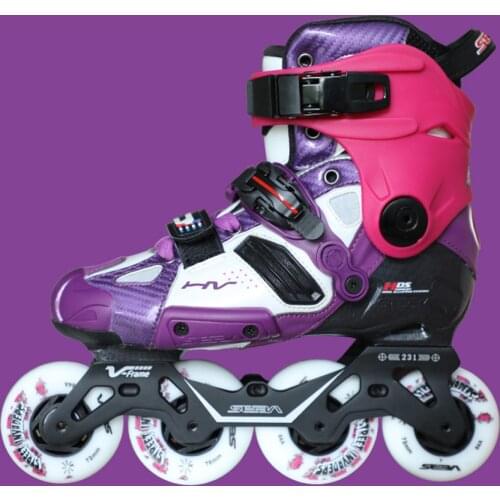JK 100% Original 2019 SEBA High V-frame Purple Adult Inline Skates Roller Skating Shoes Slalom Sliding FSK Patines Adult