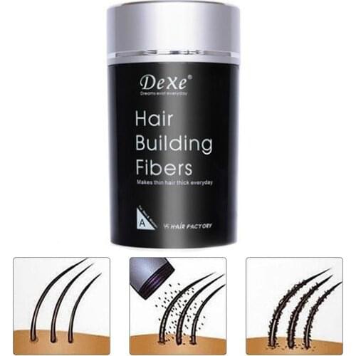 Hair Building Fibers 22g Keratin Plant Fiber Applicator Anti Loss Thickening Hair Growth Powder Fibers intertwine with
