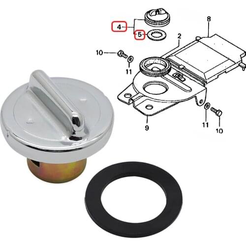 For Honda CT70 Z50 QA50 ATC70 ATC110 Z50A TRX70 NC/NA 50 Fuel Gas Tank Cover Cap