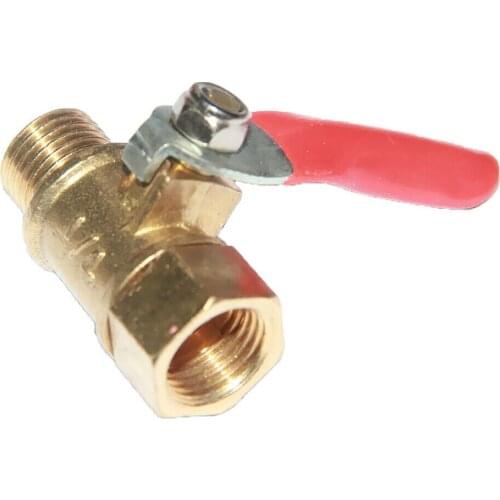 Brass Mini Shut Off Ball Valve 1/8" 1/4'' 3/8'' 1/2'' Female to Male BSP Threaded Air Water Oil Flow Control Plumbing Fitting