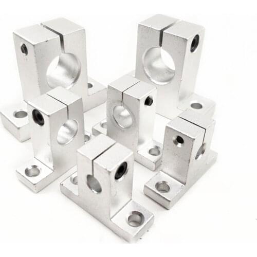 Hot 1pc SK8 SK10 SK12 SK13 SK16 SK20 SH8A 8mm linear ball bearing rail shaft Side Blocks support XYZ Table CNC 3D printer Part