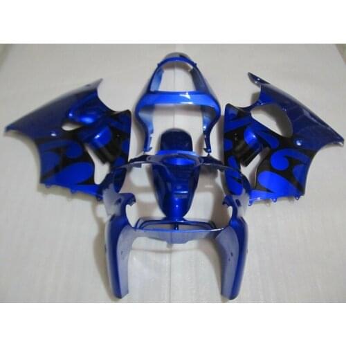 Customize bodywork set for Kawasaki injection mold Fairing kit ZX 6R 2000 2001 2002 black blue fairings ZX6R 00 01 02 AA12