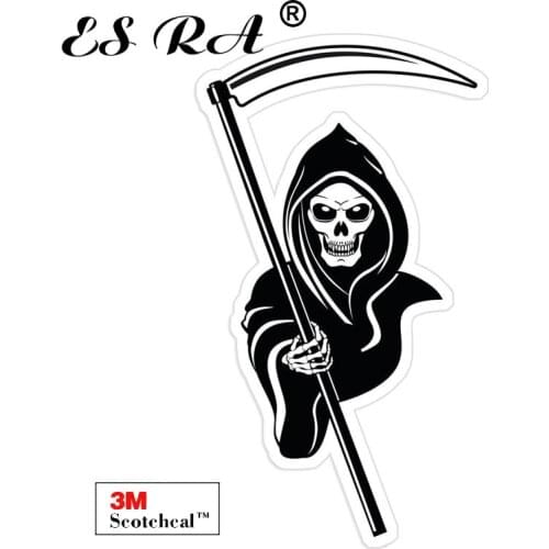 Back Grim Reaper Car Stickers Laptop Decals Vinyl Pegatinas 3M Matt for Helmet Pitcher Luaggage Fridge Home