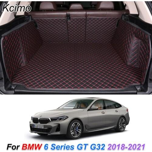 The Trunk Floor Leather Liner Car Trunk Mat Cargo Compartment Floor Carpet For BMW 6 Series GT G32 2018-2021