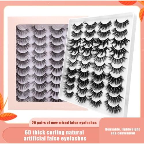20Pairs Eyelashes Natural Thick Long False Eyelashes Dramatic Fake Lashes Makeup Extension Eyelashes Makeup False Eyelash