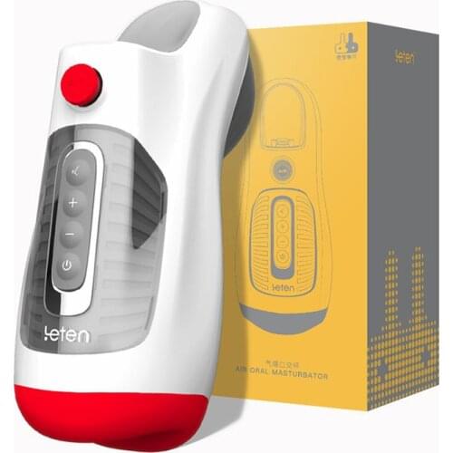 Leten Newest Japanese AV Hatano Blowjob Pump Deep Throat Vacuum Sucking Male Masturbator Sex Toys For Men Penis Vibrating Orgam