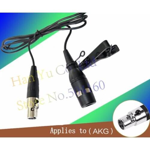 Professional Black Lapel Condenser Microphone Lavalier Microfone Samson Wireless Transmitter Mini XLR 3Pin Mikrofon