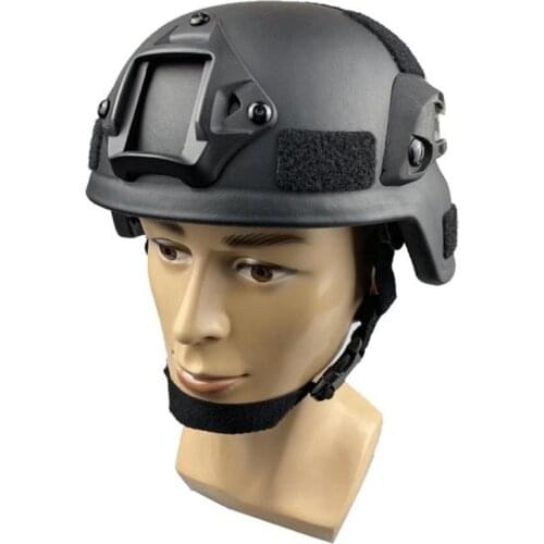 Tactical Aramid Fiber Ballistic Helmet NIJ Level IIIA Bulletproof Helmet with Ear Shield Guard Large Size For 58-62cm Head