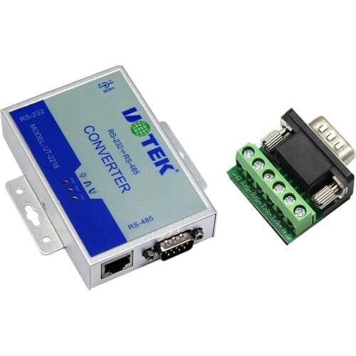 RS-232 to RS-485 Converter, Two-way Transmission, Industrial Grade Anti-surge UT-2216