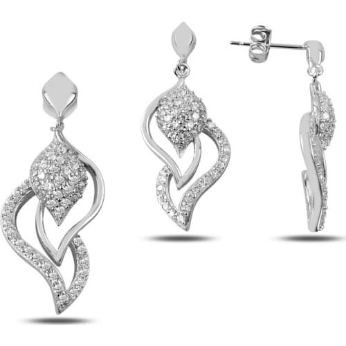 Silverlina Silver Zircon Stone Set