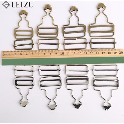 Bib Buttons Hooks Metal Gourd Buckles Suspenders Womens Adjustment Buckles Jeans Buttons 2Pcs/Set Handmade Accessories TJ3491