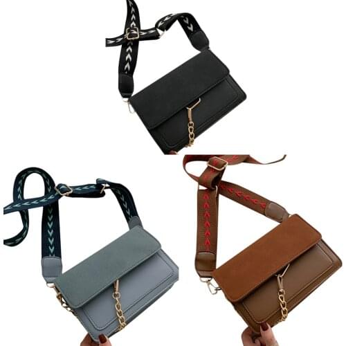 Womens PU Shoulder Bag Fashion Casual Small Square Crossbody Bag Wild Messenger Bags Solid Color Handbags
