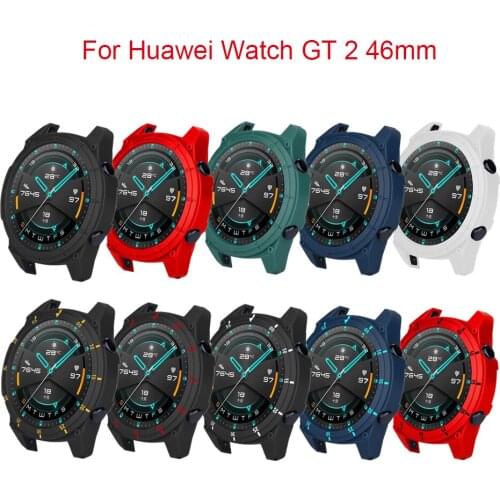 TPU Single/Double Color Sports Protective Case Sergeant Style Protection Cover for Huawei Watch GT 2 46mm