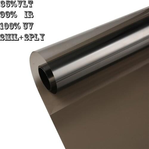 1.52*30m 100%UV Light Black Window Tint Film Roll - Dark Shade 35% VLT for Car and Residential Privacy Glass Easy DIY