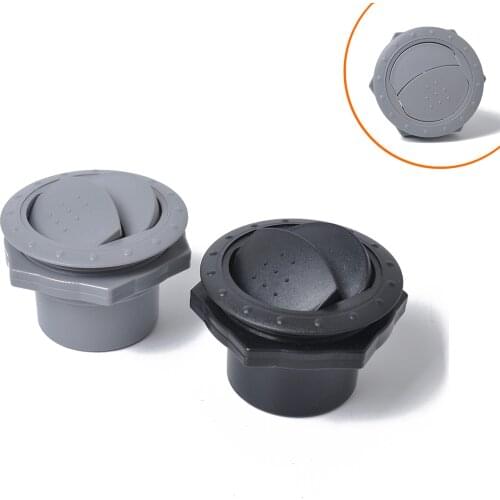 1Pcs ABS 60mm Vent Air Outlet Rotating Interior Round Ceiling for Car RV AT V A/C Air Conditioner Vent
