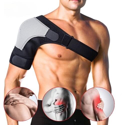 1Pcs Adjustable Shoulder Brace Support with Pressure Pad for Injury Prevention Sprain Soreness Tendinitis Bursitis