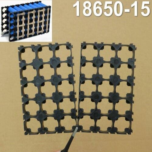 2PK 3x5 Cell 18650 Batteries Spacer Radiating Shell Plastic Heat Holder Bracket