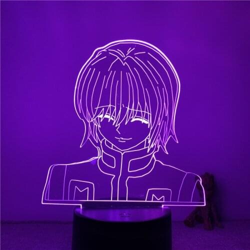 3D Lamp Anime Hunter X Hunter Kurapika Smiling LED NightLight Figure 7 Colors Touch Table Bedroom Decor Night Light Gift