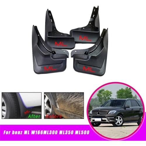 Car mud guards Fender Flares for Benz M Class ML W166 ML300 ML350 ML500 Splash Guards Mud Flaps Mudflaps auto Accessories 4PCS
