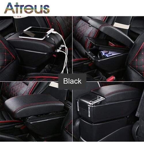 Auto Car Armrest Box Modified For Suzuki SX4 2008 2009 2010-2015 2016 2017 USB Charger Cup Holder Ashtray Organizers Accessories