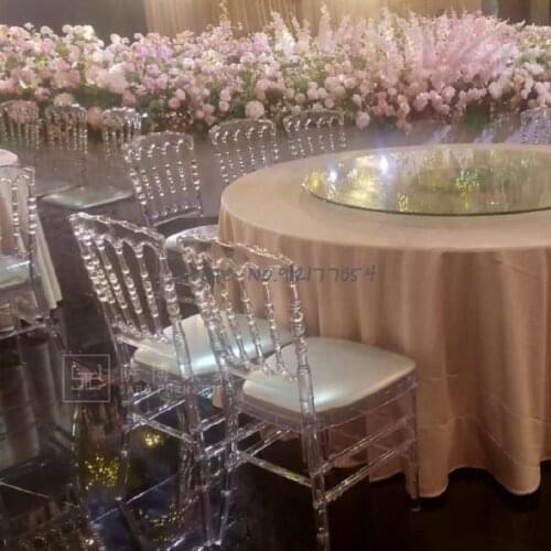 Bamboo Chair Crystal Chair Stool Backrest Dining Chair Household Makeup Chair Net Red Ins Photo Acrylic Transparent Chair