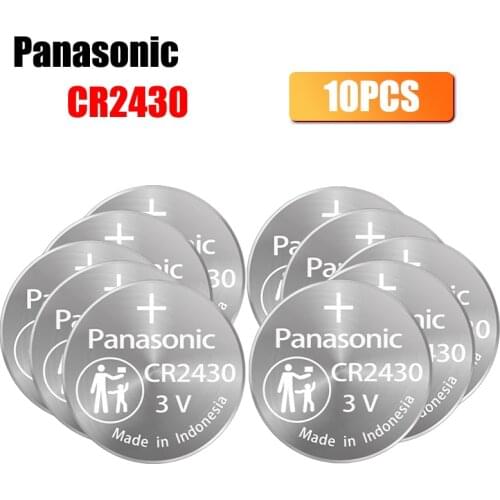 10pc Panasonic 3v CR2430 CR 2430 Button Lithium Coins Cells Battery Watch Clock Batteries For Calculator Computer Remote Control