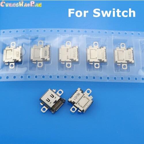 ChengHaoRan 15pcs 20pcs 30pcs 50pcs 100pcs Original used for ns switch charging port power socket replacement repair parts