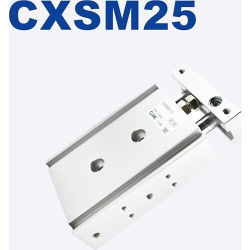 CXSM CXSL SMC CXSM25 CXSL25 Dual Rod Cylinder Basic Typr CXSM25-10 -15 -20 -25 -30 -35 -40 -45 -50 -60 -70 -75 -80 -90 -100