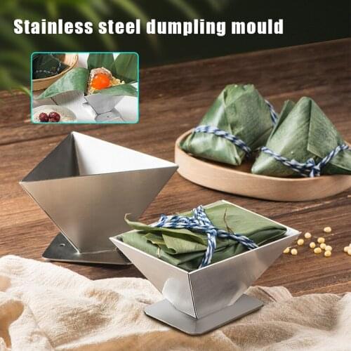Stainless Steel Zongzi Mould DIY Traditional Chinese Food Rice Dumplings Making Molds Household TS2