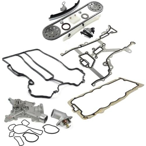 AP02 Timing Chain+Gaskets+Thermostat+Water Pump Kit For Vauxhall / Opel Agila A, Corsa C,D 1.0