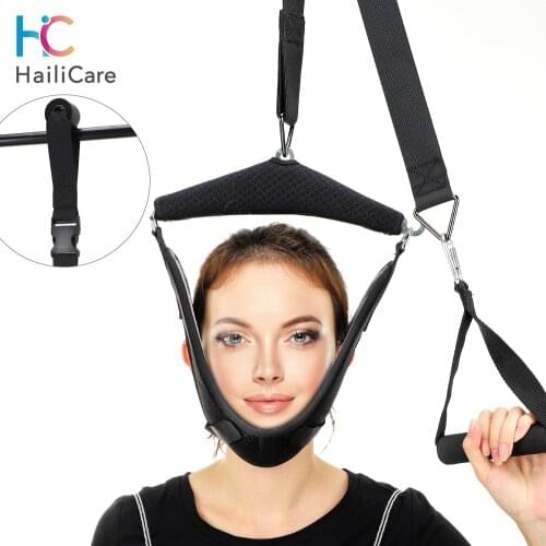 Hanging Neck Traction Kit Adjustable Cervical Traction Belt Breathable Sling Chiropractic Neck Care Tool Correction Stretcher