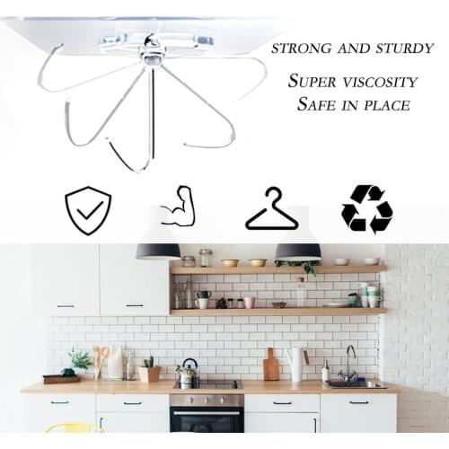 10pcs Self Adhesive Hooks Powerful Strong Hanger Home Wall Door Hanger Holder Hook Hanger for Kitchen Bathroom