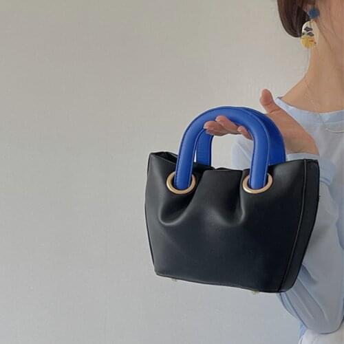 Fashion Pleated Womens Mini Tote Shoulder Bags Soft PU Leather Ladies Clutch Purse Handbags Retro Design Female Crossbody Bag