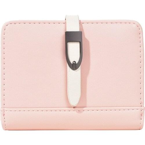 Fashion Brand Splicing Design Wallet for Women Popular Simple Short Multicard Position Clutch Bags Female Coin Purse B437