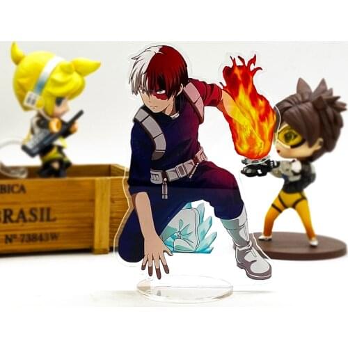 My Hero Academia Shoto Todoroki battling HF acrylic stand figure model plate holder cake topper anime Japanese