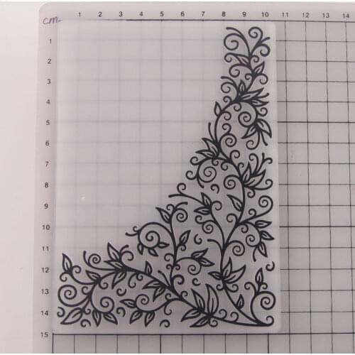 The New Branch Styles Embossing Plate Scrapbook Lace Leaves Design DIY Paper Cutting Dies Scrapbooking Plastic Embossing Folder