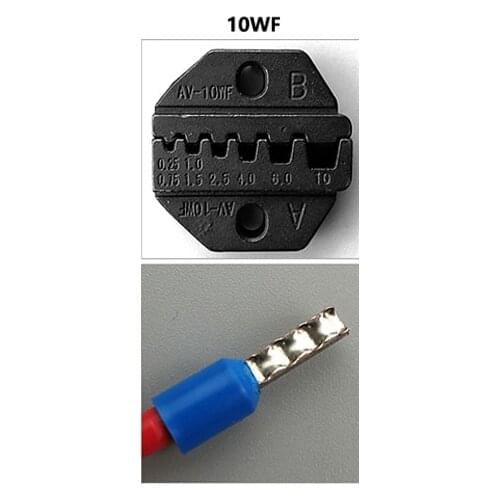 HS series crimping die 10WF Jaw range 0.25-10 mm2 crimp tube terminals